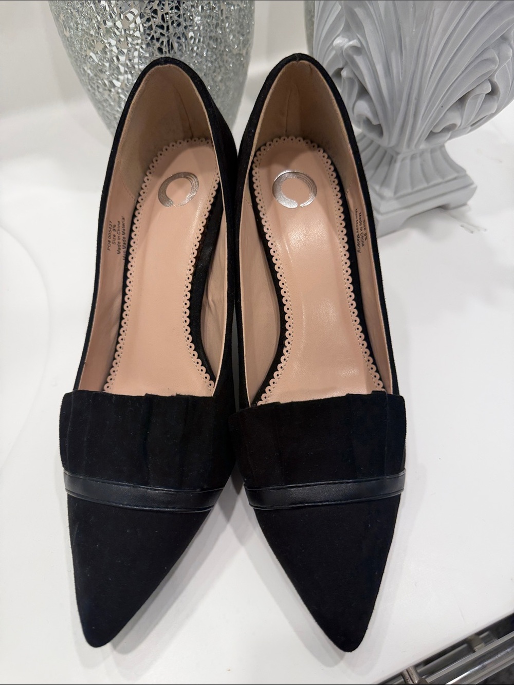 Classic Black Pointed-Toe Women's Flats